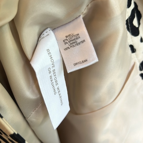 NWOT Loft Women’s Pencil Skirt Cheetah Print High Waist Black Tan Career Size 0 - Picture 8 of 8